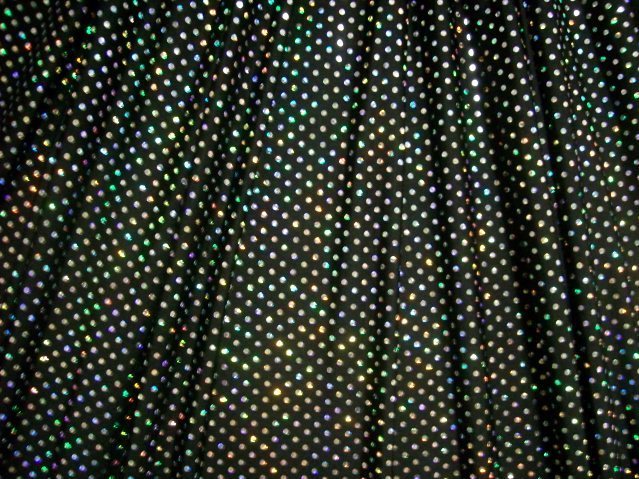 2.Black-Silver Dance Spot Spandex